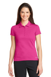 Nike Women's Dri-FIT Solid Icon Pique Modern Fit Polo.