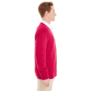 Harriton Men's Pilbloc™ V-Neck Button Cardigan Sweater