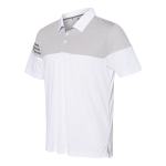 Adidas Heathered 3-Stripes Colorblocked Polo